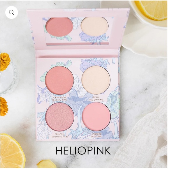 SERAPHINE BOTANICALS Geranium + Glow - Blush & Highlight Palette in Heliopink - Picture 4 of 4